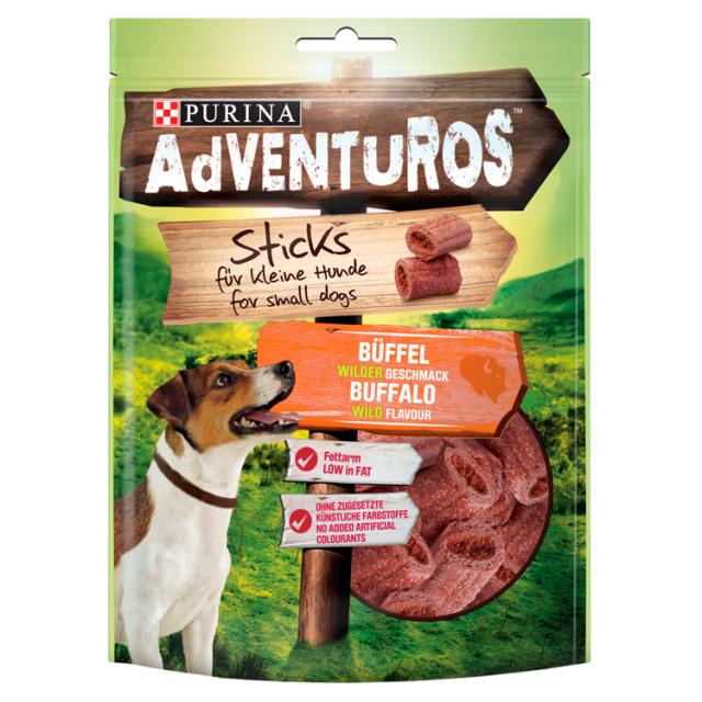 Purina Adventuros bölény, vad ízű rudacskák kistestű kutyák számára 90 g