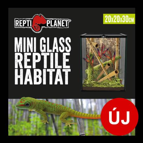 Repti Planet mini Glass Reptile Habitat - üveg terrárium (20x20x30cm)