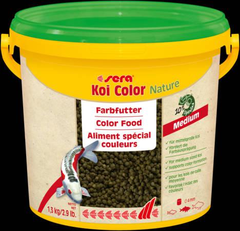 Sera Koi Color Nature Medium - granulátum táplálék tavihalak részére (3,8liter/1,3kg)