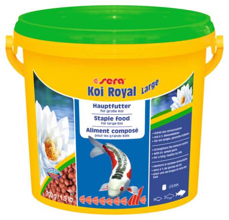 Sera Koi Royal Large - díszhaltáp nagytestű (25cm) Koi pontyok részére (3,8l)