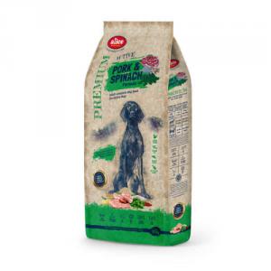 alicePROFESSIONAL 17kg Adult ACTIVE Pork&Spinach; száraztáp - Felnőtt kutyák részére