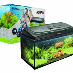 AquaEl Leddy AQUA4 Family Rec - akvárium szett (fekete) 112liter (80x35x40cm)