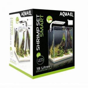 Aquael Shrimp Set Smart Day&Nnight; 19 white - Nano akvárium (fehér) garnélarákoknak és kisebb halaknak (25x25x30cm)