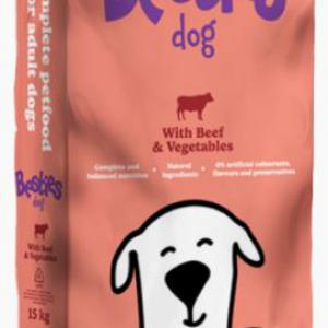 Besties Dog 15kg Marha Zöldség 21/11 Száraztáp Csikementes