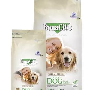 BONACIBO 15KG ADULT DOG LAMB&RICE; SZARDELLA ZÖLD HYPOALLERGENIC SZUPER PRÉMIUM ELEDEL