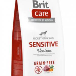 BRIT CARE 12KG DIG&SKIN; SENS VENISON 9138 BARNA GF GABONAMENTES CSIRKEMENTES SZÁRAZTÁP KUTYA