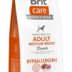 BRIT CARE 12KG HYPO ADULT MED BR LAMB 9015 NARANCS MONO PROTEIN HYPOALLERGENIC GABONÁS CSIRKEMENTES