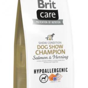 BRIT CARE 12KG HYPO DOGSHOW CH.SALMON 9107 ARANY HYPOALLERGENIC GABONÁS HALAS SZÁRAZTÁP KUTYA