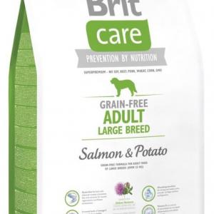 BRIT CARE 3KG SKIN&COAT; ADULT LBR SALMON&POTATO;