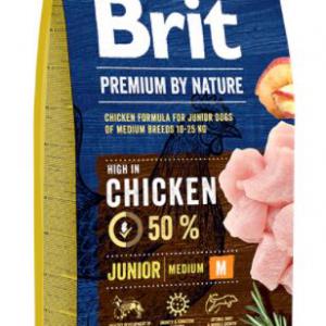 BRIT PREMIUM 15KG JUNIOR MEDIUM 26338 SZÁRAZTÁP KUTYA