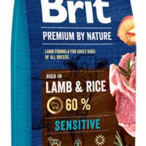 BRIT PREMIUM 15KG LAMB RICE SENSITIVE 26642 SZÁRAZTÁP KUTYA