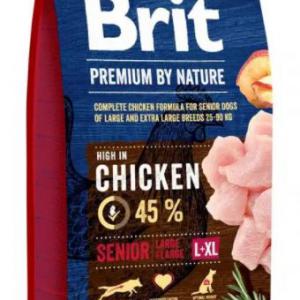 BRIT PREMIUM 15KG SENIOR LARGE-EXTRA LARGE 26482 SZÁRAZTÁP KUTYA