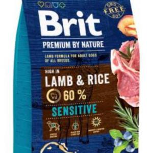 Brit Premium 3kg Lamb Rice Sensitive Száraztáp Kutya