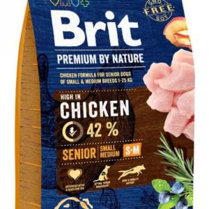 BRIT PREMIUM 3KG SENIOR SMALL MEDIUM SZÁRAZTÁP KUTYA