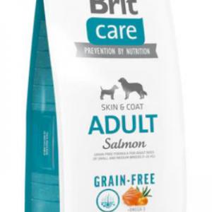 BritCare 12kg SkinCoat Adult GF Salmon Hal, burgonya, gabonamentes - Száraztáp Kutya