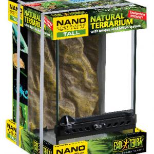 Exo-Terra Nano Tall Terrarium - Dekoratív kivitelű üvegterrárium (20x20x30cm)