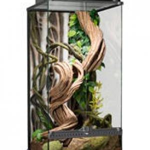 Exo-Terra Small Natural Glass Terrarium - Dekoratív kivitelű üvegterrárium (45x45x90cm)