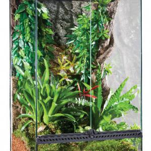 Exo-Terra X-Tall Medium Terrarium - Dekoratív kivitelű üvegterrárium (60x45x90cm)