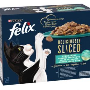 Felix Deliciously Sliced 12x80g Halas válogatás Aszpikban