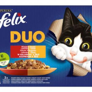 Felix Fantastic Duo 12x85g Házias Válogatás Aszpikban