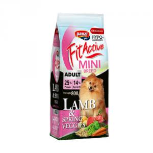 FitActive ORIGINALS MINI 800g ADULT Active HYPOALLERGENIC Lamb&Spring; Veggies