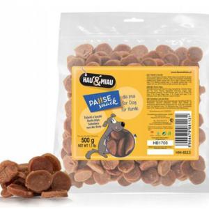 HAU & MIAU SNACK KACSAHÚS TALLÉR 500G JUTALOMFALAT