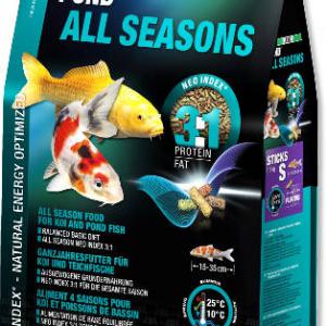 JBL ProPond All Seasons (S) - pond táplálékok - kerti tavakba kisméretű díszhalak részére (1,1kg/6l)