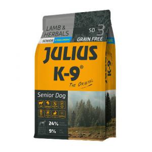 JULIUS K-9 3kg Utility Dog Hypoallergenic Lamb,herbals Senior (bárány,gyógynövény) száraztáp - Idős,túlsúlyos kutyák részére (3kg)
