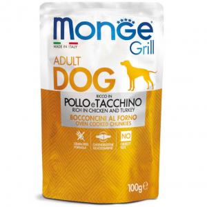 MONGE Dog Grill Csirke és Pulyka 100g