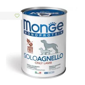 MONGE DOG Monoprotein Bárány pástétom 400g