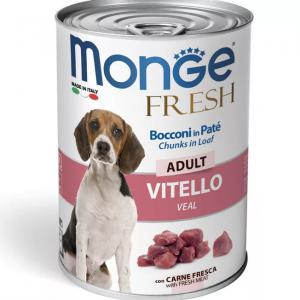 Monge Fresh Dog Konzerv Borjús 400g