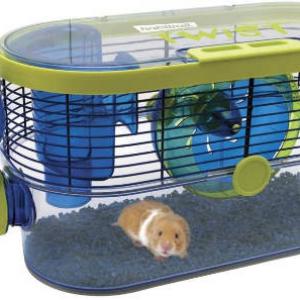 Pet Inn Habitrail Twist Hamster Cage - ketrec (kék) hörcsögök részére (48,5x19x24cm)