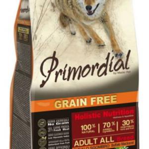 Primordial Dog 12kg NoGrain Adult Buffalo & Makrel Grain-free, Bivaly & Makréla
