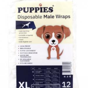 Puppies KAN XL kutya Pelenka 12db-os MALE wraps