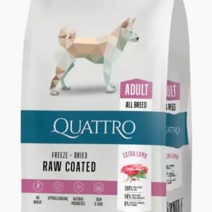 QUATTRO super Premium 12kg Adult Lamb AllBr Kutya QUATTRO ADULT ALL BREED Szuper prémium táp 12 kg - búza mentes, 58% állati eredetű fehérje tartalommal - Felnőtt kutyák részére extra bárányhússal,