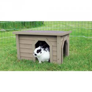 Trixie Small Animal Home - Kültéri odú (zöld/szürke) rágcsálók részére (50x30x37cm)