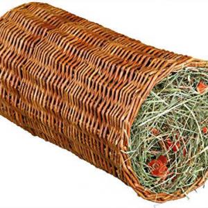 Wicker Tunnel with Hay - Bújócső (vesszőből font) szénával rágcsálók részére (Ø15x30cm)