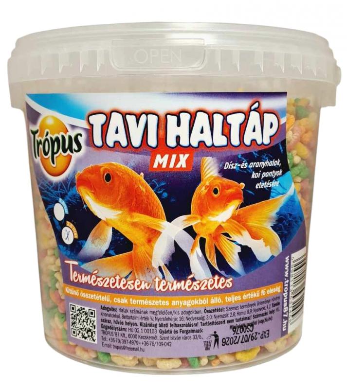 TRÓPUS Tavi MIX Aranyhaltáp 2,6L Vödrös