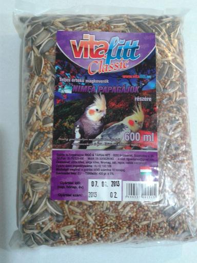 VITAFITT ELESÉG NIMFA PAPAGÁJNAK 400GR