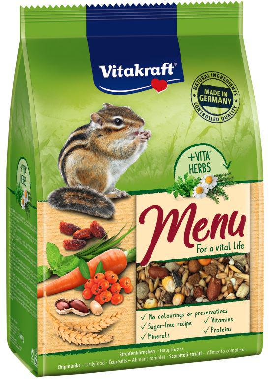 VITAKRAFT BURUNDUK MENÜ 600G MÓKUS