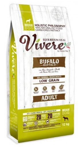 Vivere Dog 12kg adult Medium Buffalo