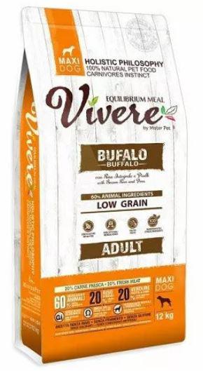 Vivere Dog 12kg Maxi adult Buffalo