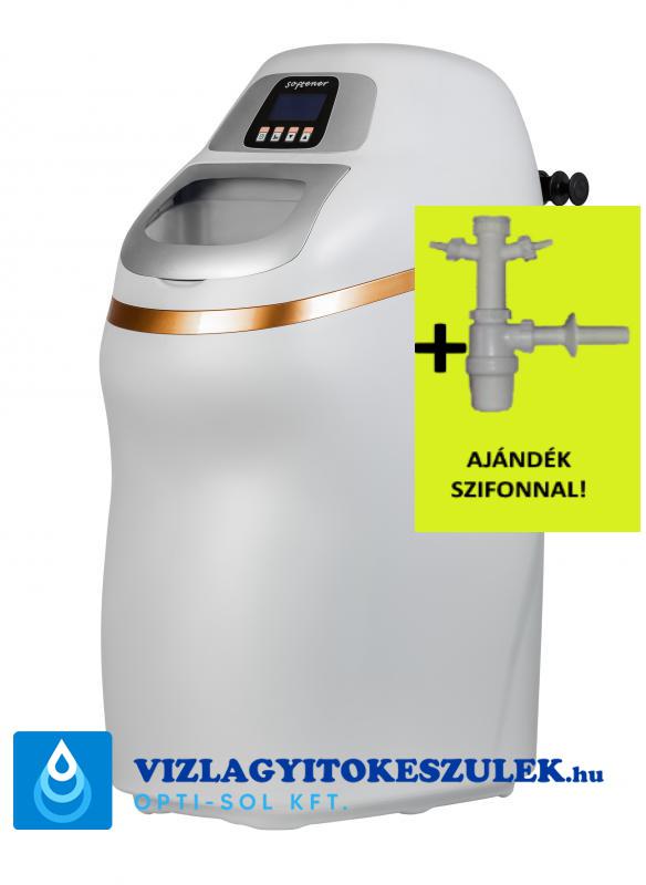 Euro-Clear SmartWaterSoftener 18 ( SWS18 ) "OKOS" vízlágyító készülék; gazdaságosabb vezérlőfejjel, 18 literes gyanta, 3/4" csatlakozás, magyar menü