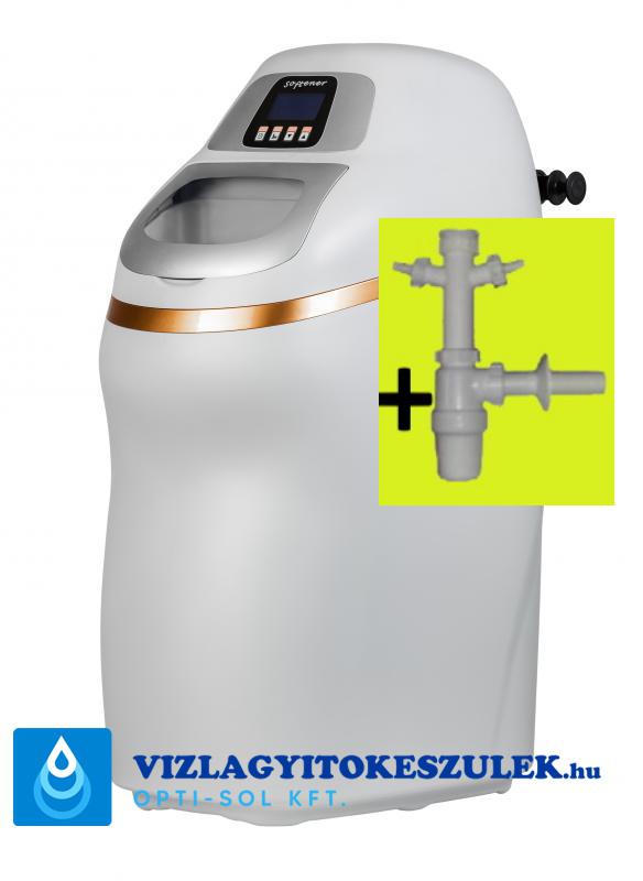 Euro-Clear SmartWaterSoftener P18 ( SWSP18HF ) "OKOS" vízlágyító készülék; gazdaságosabb vezérlőfejjel, 18 liter gyanta, 1", gyantaágy fertőtlenítővel!