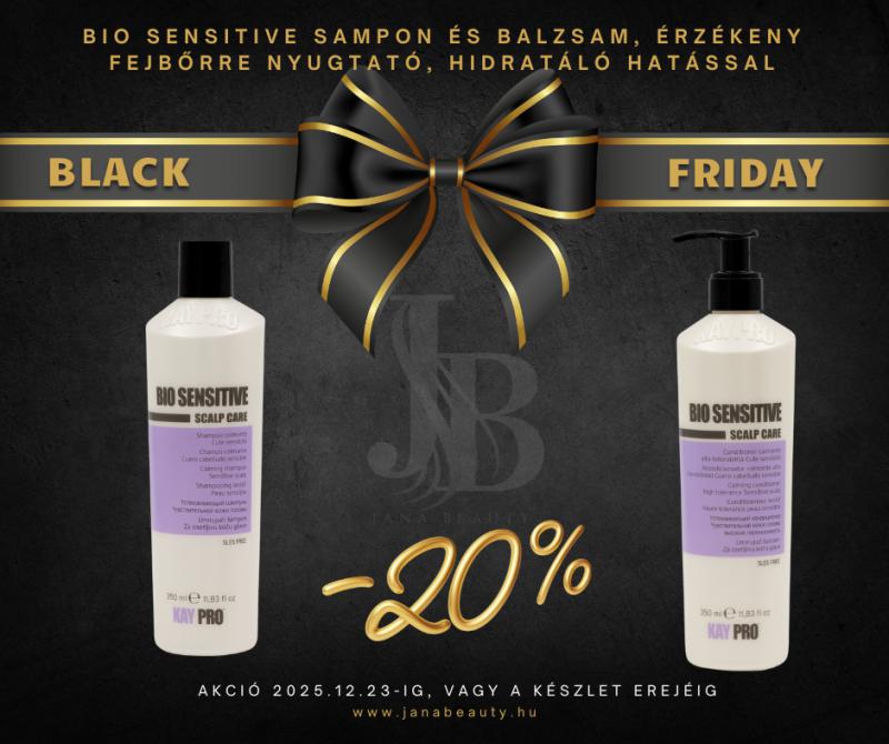 Black Friday BIO Sensitive sampon és pakolás