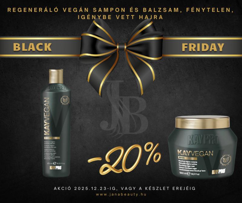 Black Friday Vegan regeneráló sampon és balzsam