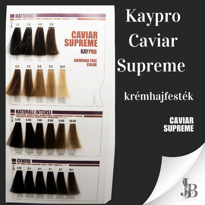 Kaypro Caviar Color Supreme krémhajfesték 100 ml (Natur, Intenzív Natur, Hamvas árnyalatok)