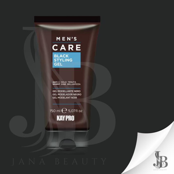 KAYPRO MEN'S CARE  Black Styling gel - fekete hajformázó gél 150ml