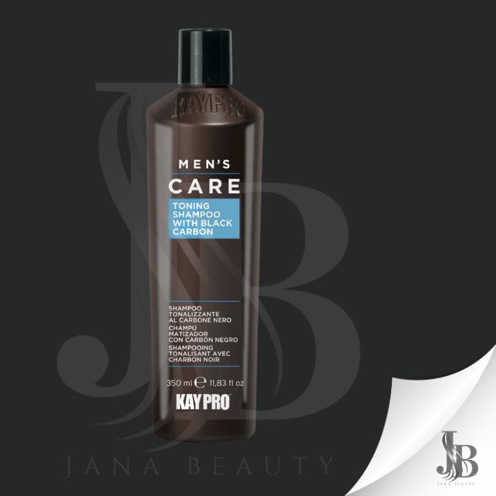 KAYPRO MEN'S CARE  Toning Shampoo with black Carbon - tonizáló fekete carbon sampon 350 ml (vegán)