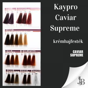 Kaypro Caviar Color Supreme krémhajfesték 100 ml (Viola, Mahagoni, Arany, Réz, Intenzív réz, Homok, Bézs, Clear árnyalatok)